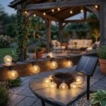 Outdoor String Lights with Warm White LED Bulbs - Image 3