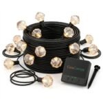 CasaCanopy Solar Crystal Diamond String Lights